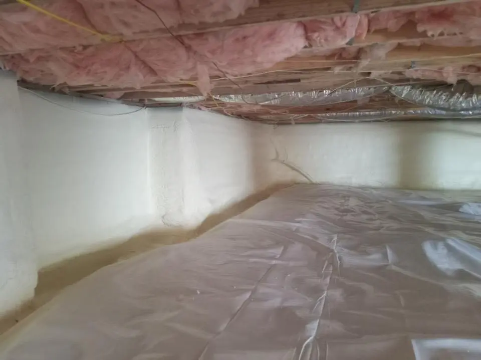 Crawl space encapsulation with closed-cell spray foam for Flat Roof Repair in Fort Bliss